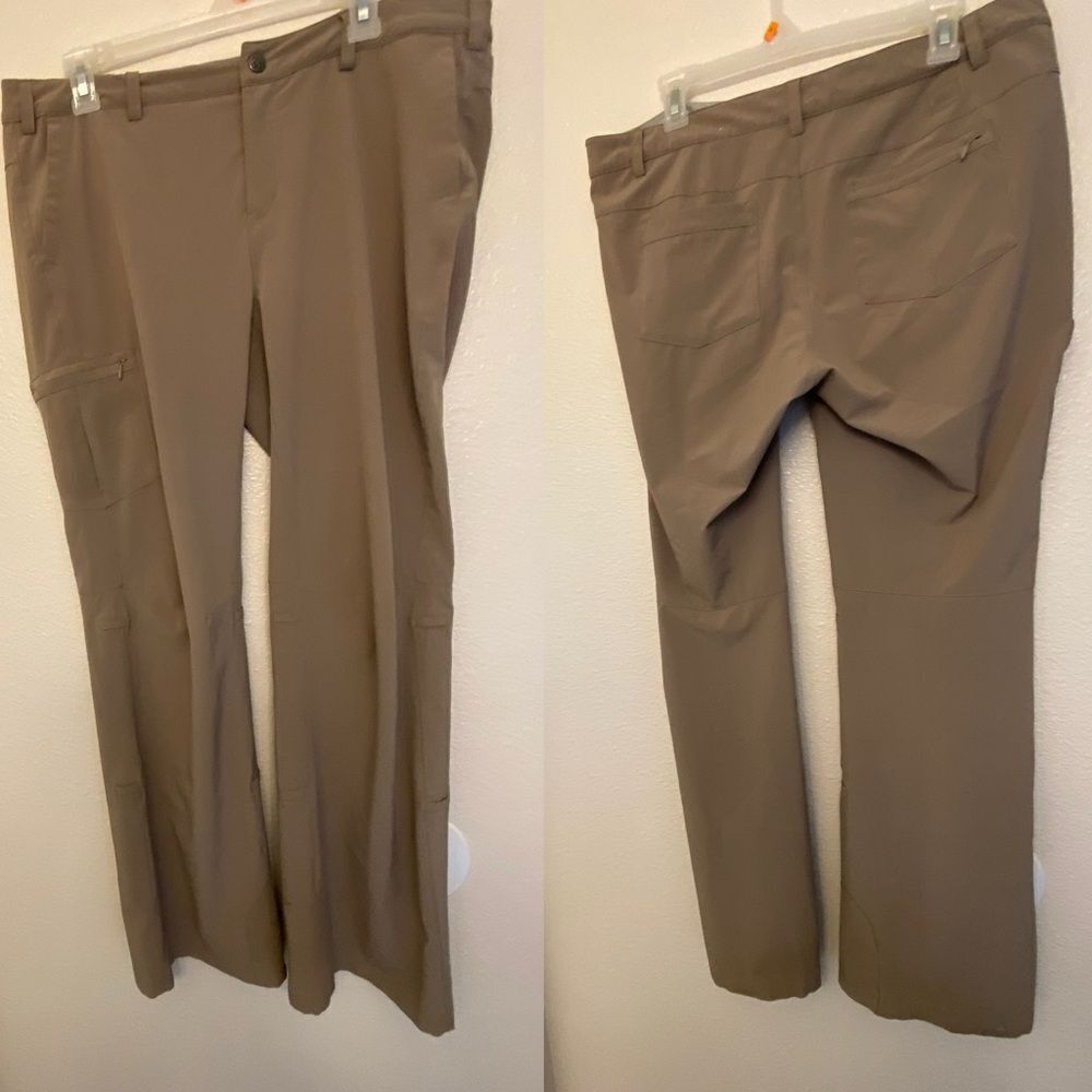 REI Roll Up Hiking tan convertible lightweight hiking mid rise pants gorpcore 14